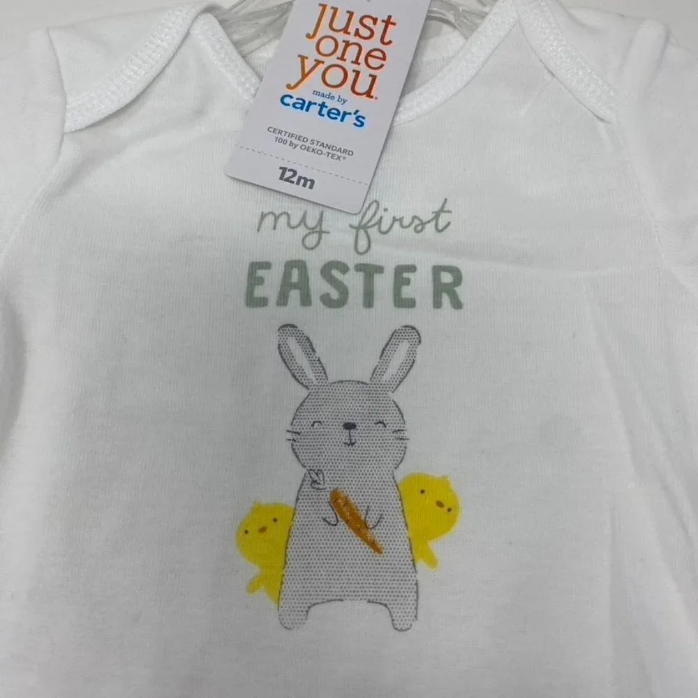 Carter's Just One You® Baby 'My First Easter' Bodysuit - White 12M